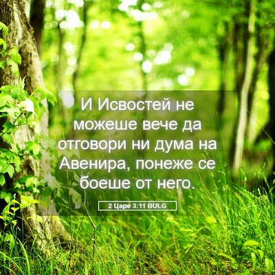 Picture 05 - 2 Царе 3:11 BULG - И Исвостей не можеше вече - Bible Verse Picture