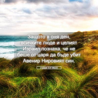 Picture 05 - 2 Царе 3:37 BULG - Защото в оня ден, всичките - Bible Verse Picture