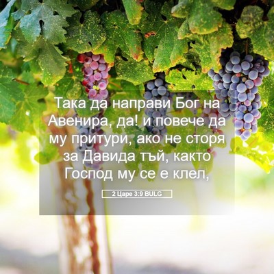 Picture 05 - 2 Царе 3:9 BULG - Така да направи Бог на - Bible Verse Picture