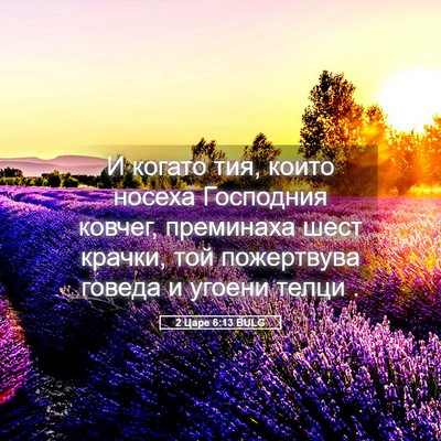Picture 05 - 2 Царе 6:13 BULG - И когато тия, които носеха - Bible Verse Picture
