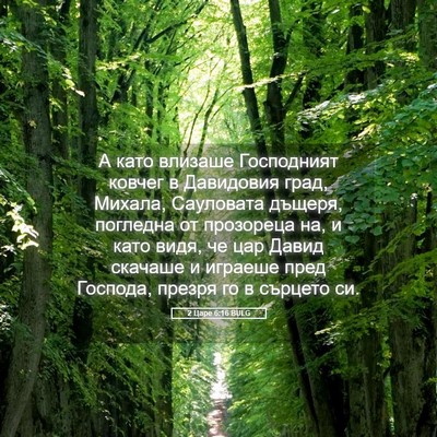 Picture 05 - 2 Царе 6:16 BULG - А като влизаше Господният - Bible Verse Picture