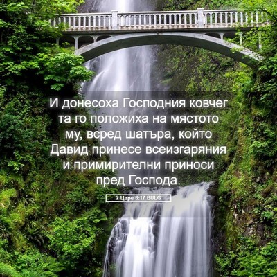 Picture 05 - 2 Царе 6:17 BULG - И донесоха Господния - Bible Verse Picture