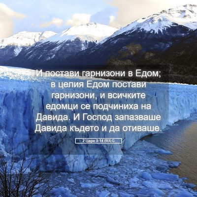 Picture 05 - 2 Царе 8:14 BULG - И постави гарнизони в Едом; - Bible Verse Picture