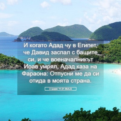 Picture 05 - 3 Царе 11:21 BULG - И когато Адад чу в Египет, - Bible Verse Picture