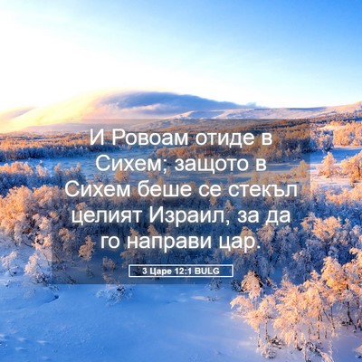 Picture 05 - 3 Царе 12:1 BULG - И Ровоам отиде в Сихем; - Bible Verse Picture