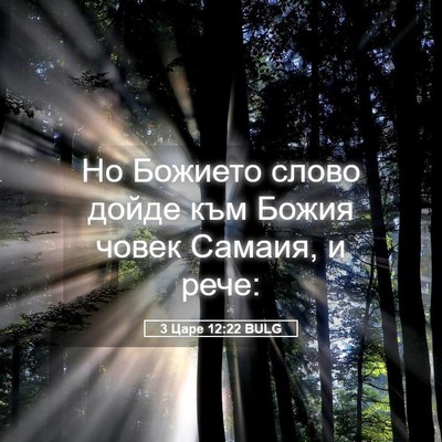 Picture 05 - 3 Царе 12:22 BULG - Но Божието слово дойде към - Bible Verse Picture