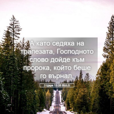 Picture 05 - 3 Царе 13:20 BULG - А като седяха на трапезата, - Bible Verse Picture