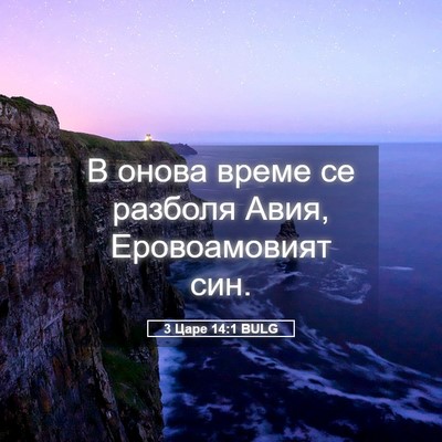 Picture 05 - 3 Царе 14:1 BULG - В онова време се разболя - Bible Verse Picture