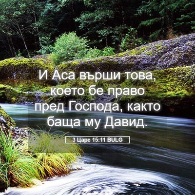 Picture 05 - 3 Царе 15:11 BULG - И Аса върши това, което бе - Bible Verse Picture