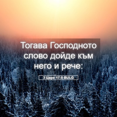 Picture 05 - 3 Царе 17:8 BULG - Тогава Господното слово - Bible Verse Picture