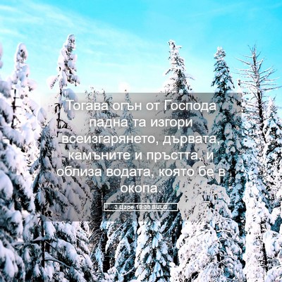 Picture 05 - 3 Царе 18:38 BULG - Тогава огън от Господа - Bible Verse Picture