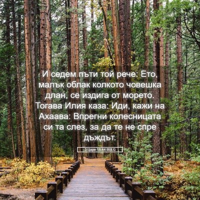 Picture 05 - 3 Царе 18:44 BULG - И седем пъти той рече: Ето, - Bible Verse Picture