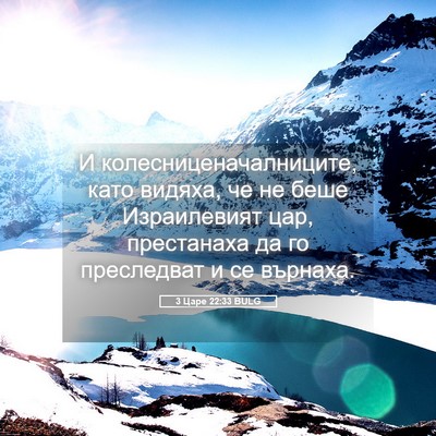 Picture 05 - 3 Царе 22:33 BULG - И колесниценачалниците, - Bible Verse Picture