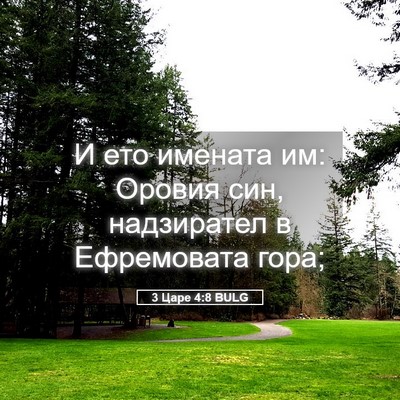 Picture 05 - 3 Царе 4:8 BULG - И ето имената им: Оровия - Bible Verse Picture