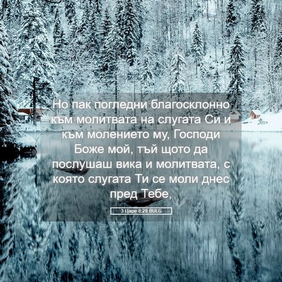Picture 05 - 3 Царе 8:28 BULG - Но пак погледни - Bible Verse Picture