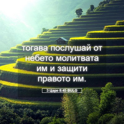 Picture 05 - 3 Царе 8:45 BULG - тогава послушай от небето - Bible Verse Picture