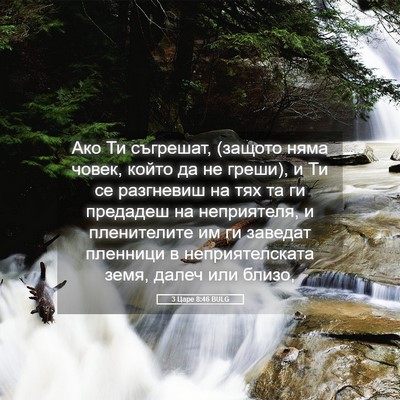 Picture 05 - 3 Царе 8:46 BULG - Ако Ти съгрешат, (защото - Bible Verse Picture