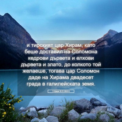 Picture 05 - 3 Царе 9:11 BULG - и тирският цар Хирам, като - Bible Verse Picture