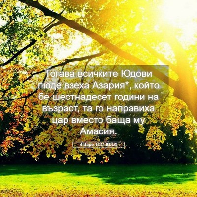 Picture 05 - 4 Царе 14:21 BULG - Тогава всичките Юдови люде - Bible Verse Picture