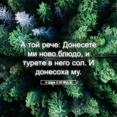 Picture 05 - 4 Царе 2:20 BULG - А той рече: Донесете ми - Bible Verse Picture