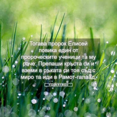 Picture 05 - 4 Царе 9:1 BULG - Тогава пророк Елисей - Bible Verse Picture