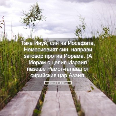Picture 05 - 4 Царе 9:14 BULG - Така Ииуй, син на Иосафата, - Bible Verse Picture