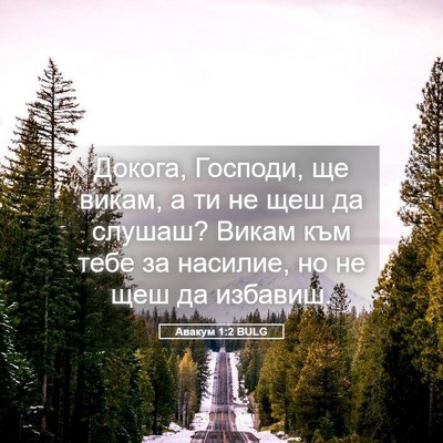 Picture 05 - Авакум 1:2 BULG - Докога, Господи, ще викам, а - Bible Verse Picture