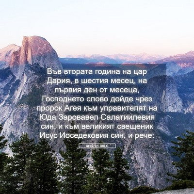 Picture 05 - Агей 1:1 BULG - Във втората година на цар - Bible Verse Picture