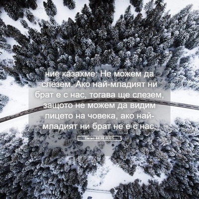Picture 05 - Битие 44:26 BULG - ние казахме: Не можем да - Bible Verse Picture