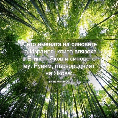 Picture 05 - Битие 46:8 BULG - А ето имената на синовете - Bible Verse Picture