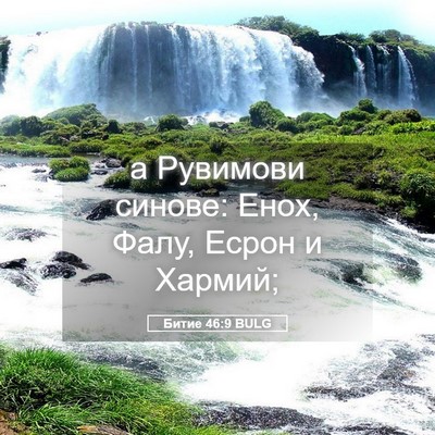 Picture 05 - Битие 46:9 BULG - а Рувимови синове: Енох, - Bible Verse Picture
