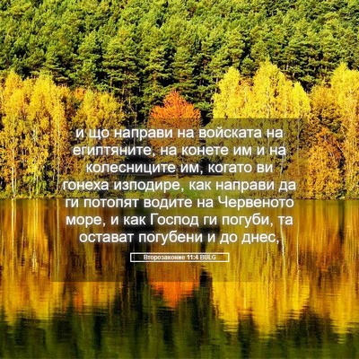 Picture 05 - Второзаконие 11:4 BULG - и що направи на войската на - Bible Verse Picture