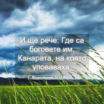Picture 05 - Второзаконие 32:37 BULG - И ще рече: Где са боговете - Bible Verse Picture