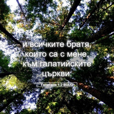 Picture 05 - Галатяни 1:2 BULG - и всичките братя, които са - Bible Verse Picture