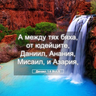 Picture 05 - Данаил 1:6 BULG - А между тях бяха, от - Bible Verse Picture