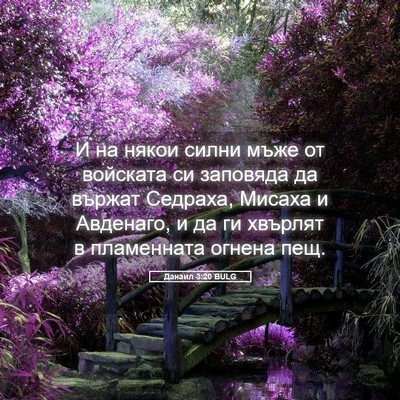 Picture 05 - Данаил 3:20 BULG - И на някои силни мъже от - Bible Verse Picture