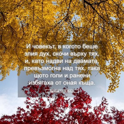Picture 05 - Деяния 19:16 BULG - И човекът, в когото беше - Bible Verse Picture