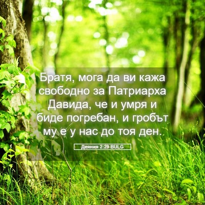 Picture 05 - Деяния 2:29 BULG - Братя, мога да ви кажа - Bible Verse Picture