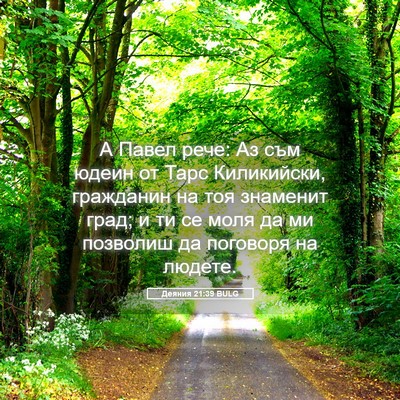 Picture 05 - Деяния 21:39 BULG - А Павел рече: Аз съм юдеин - Bible Verse Picture