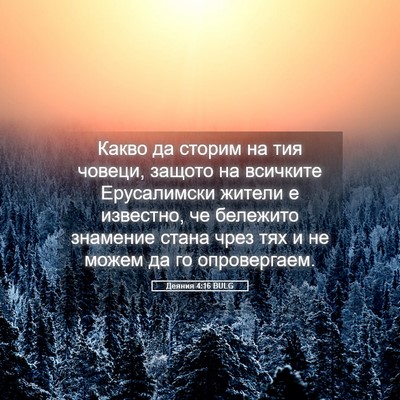 Picture 05 - Деяния 4:16 BULG - Какво да сторим на тия - Bible Verse Picture