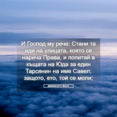 Picture 05 - Деяния 9:11 BULG - И Господ му рече: Стани та - Bible Verse Picture