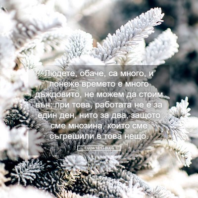 Picture 05 - Ездра 10:13 BULG - Людете, обаче, са много, и - Bible Verse Picture