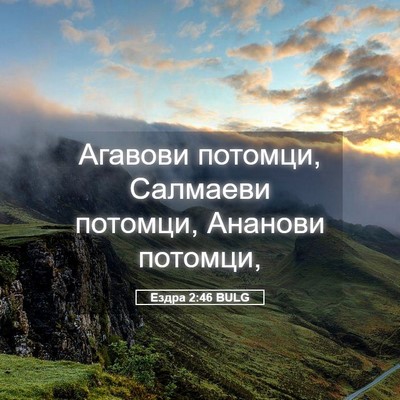 Picture 05 - Ездра 2:46 BULG - Агавови потомци, Салмаеви - Bible Verse Picture