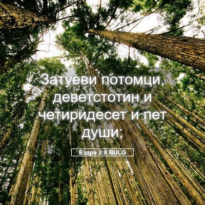 Picture 05 - Ездра 2:8 BULG - Затуеви потомци, - Bible Verse Picture