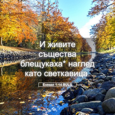Picture 05 - Езекил 1:14 BULG - И живите същества - Bible Verse Picture