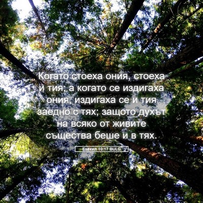 Picture 05 - Езекил 10:17 BULG - Когато стоеха ония, стоеха - Bible Verse Picture