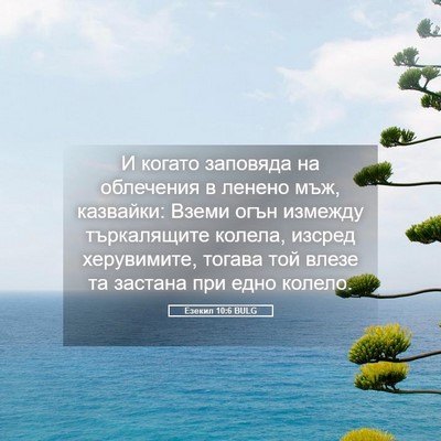 Picture 05 - Езекил 10:6 BULG - И когато заповяда на - Bible Verse Picture