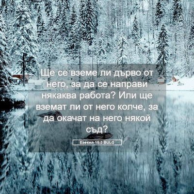 Picture 05 - Езекил 15:3 BULG - Ще се вземе ли дърво от - Bible Verse Picture