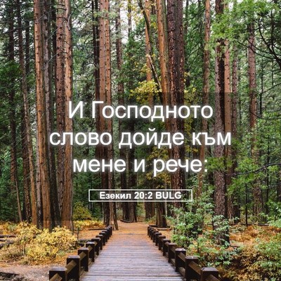 Picture 05 - Езекил 20:2 BULG - И Господното слово дойде - Bible Verse Picture