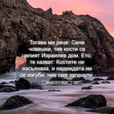 Picture 05 - Езекил 37:11 BULG - Тогава ми рече: Сине - Bible Verse Picture
